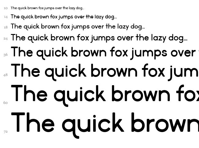 Market Fresh font waterfall